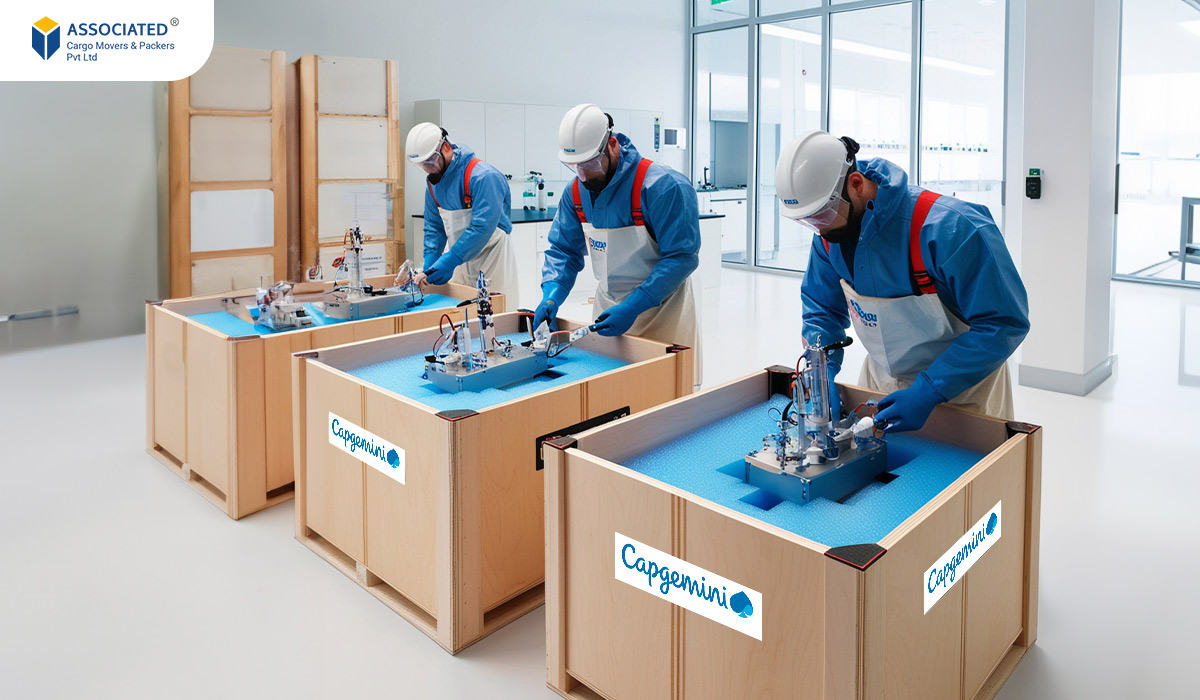 Export Packing of High-Precision LAB Material Fixtures for Capgemini